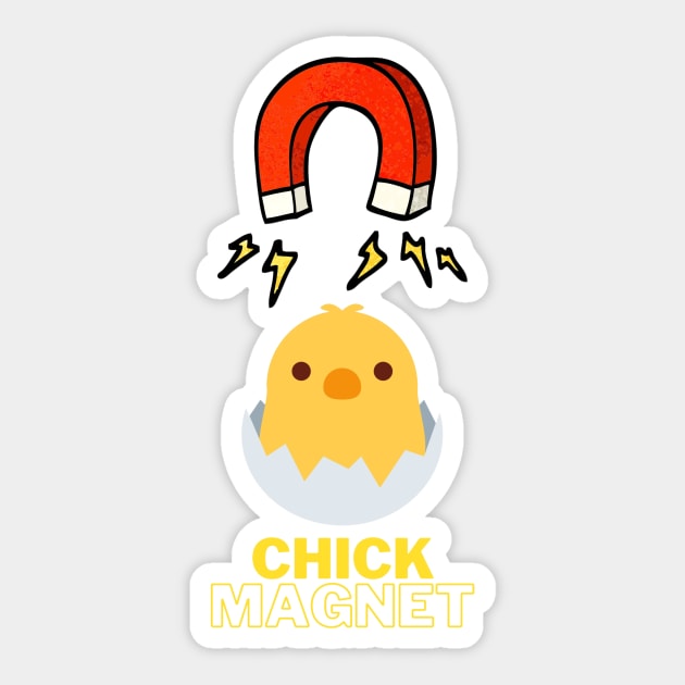 chick magnet Sticker by KylePrescott